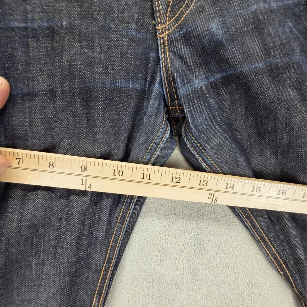 Edwin Jeans Mens Blue Selvedge SK505E Zip Made in Japan Altered Hem Fits 34x28